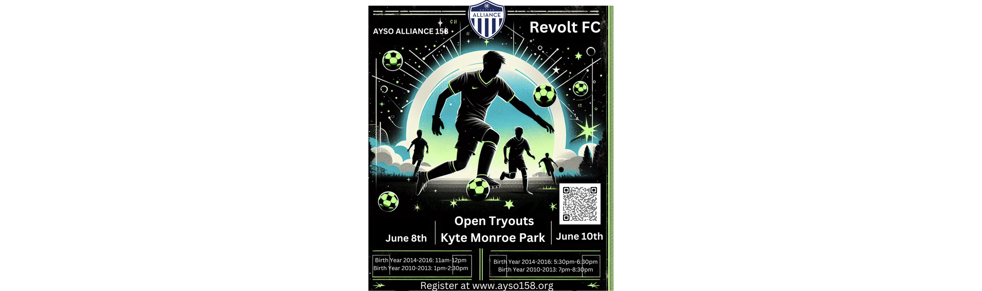 AYSO Alliance 158/Revolt FC Tryouts